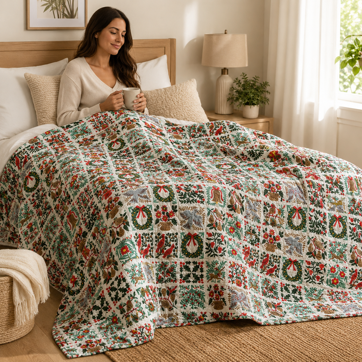 Holiday Tapestry Cream Fabric Holiday Classics by Rifle Paper Co. for Cotton + Steel