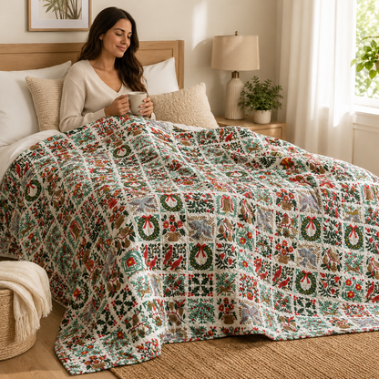 Holiday Tapestry Cream Fabric Holiday Classics by Rifle Paper Co. for Cotton + Steel