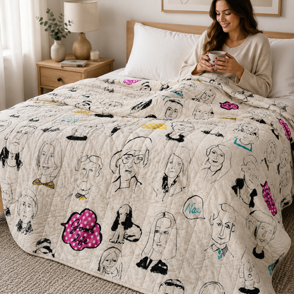 People-People Faces-Cosmo-Lightweight Canvas-Japanese  Fabric