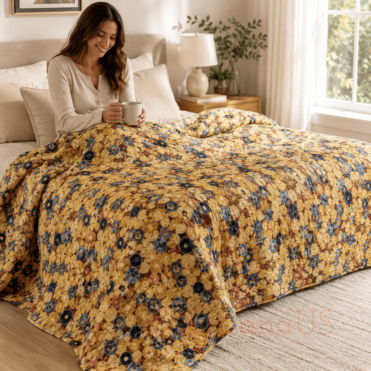 Robert Kaufman Gustav Klimt Collection – Gold – Cotton Quilting Fabric