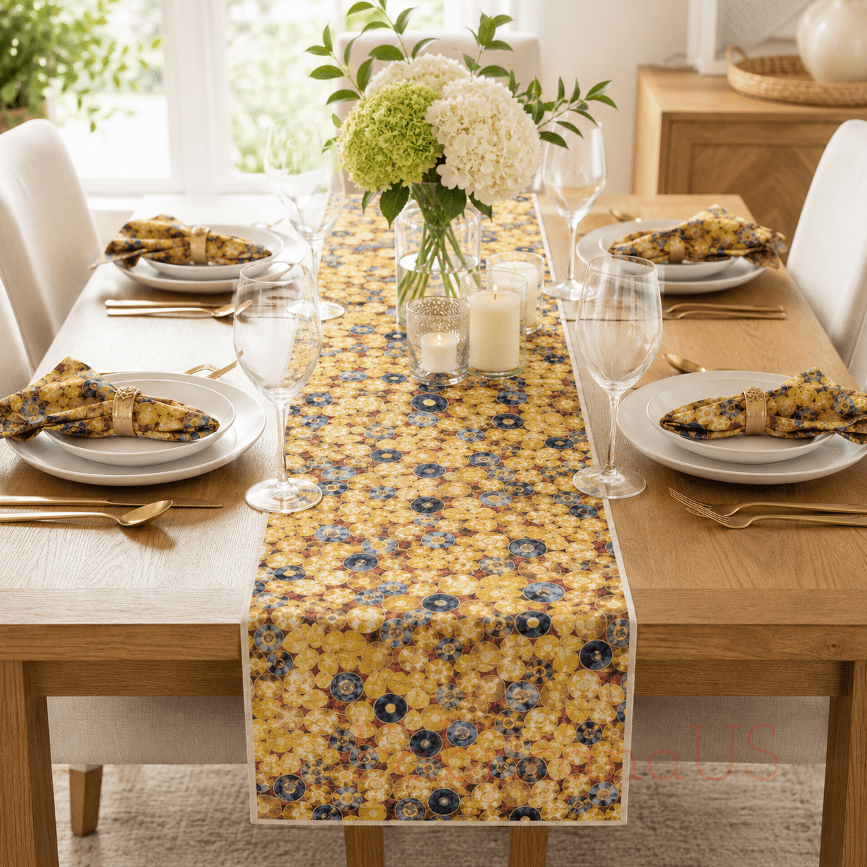 Robert Kaufman Gustav Klimt Collection – Gold – Cotton Quilting Fabric
