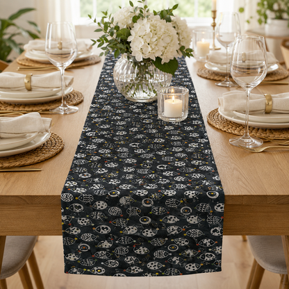 Cotton+Steel Neko No Yume – Nezume Porcupine Hedgehog Fabric – Charcoal Gray Quilting Cotton