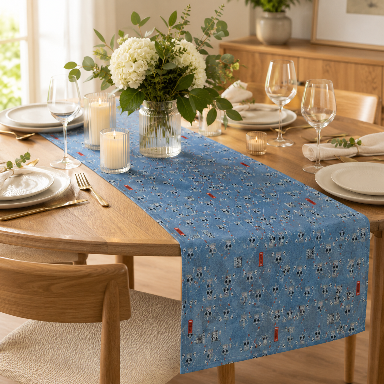 London Town HRH-Blue Fabric-Sara Mulvanny-Cotton + Steel
