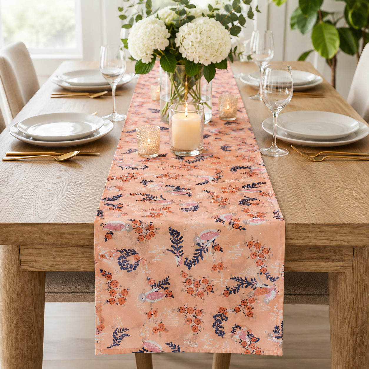 Feathered Fellow Blush-Hello Ollie-Bonnie Christine-Art Gallery Fabrics-Organic Cotton-OL-36652