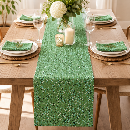 Waku Waku Christmas-Green Sequins Unbleached Fabric-Naocom-Cotton+ Steel