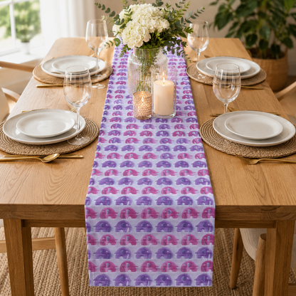 Japanese Cosmo Fabric- Gauze Cotton-Pink Elephants Jacquard Fabric.