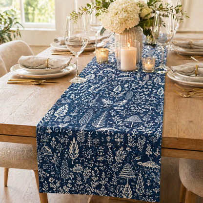 Camont-Menagerie Silhouette-Black Fabric-Rifle Paper Co-Cotton+ Steel