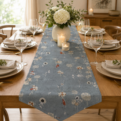 Summer Folk-Painted Meadow-Sky Blue Fabric-Lissie Teehee-Cotton + Steel