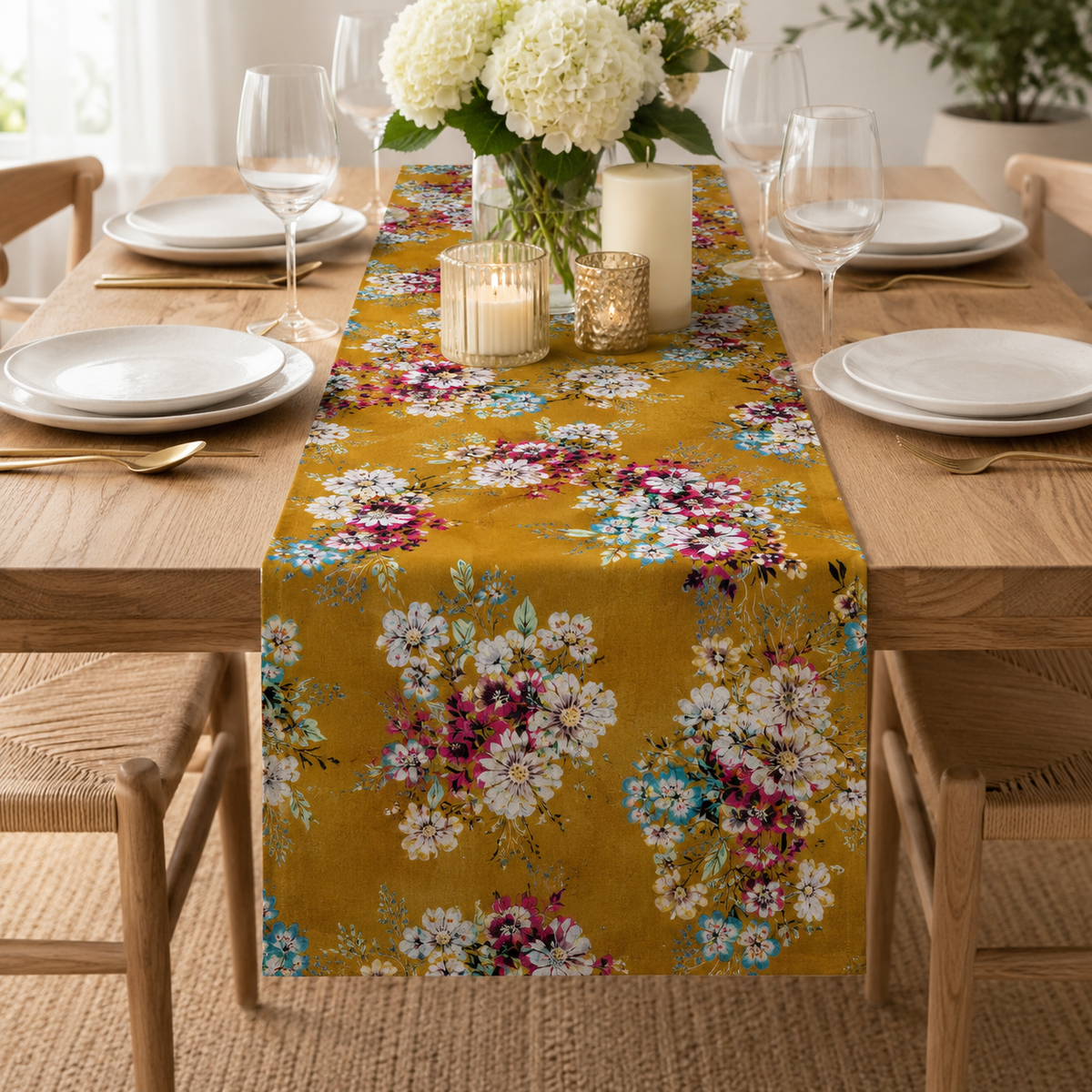 Floral Japanese Lawn Fabric- Hokkoh Fabric-Cotton Rayon-307-1800 - 4B