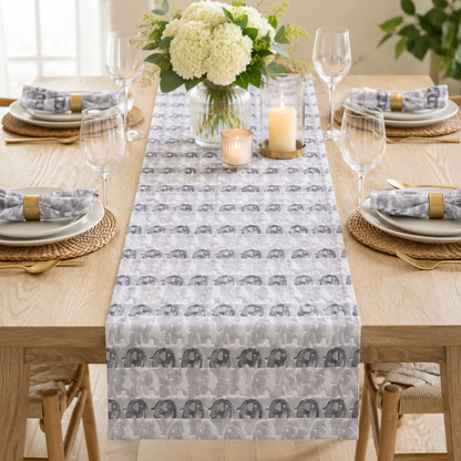 Jacquard Cotton Fabric-Japanese Gauze Cotton-Cosmo-Tan Grey Elephant