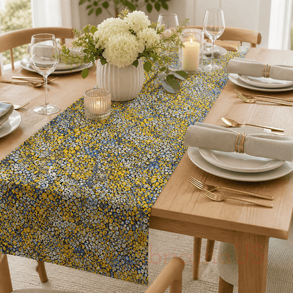 Gustav Klimt Circles Cobalt Metallic Cotton Fabric by Robert Kaufman