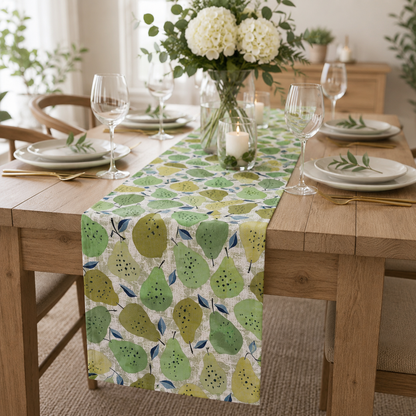Under the Apple Tree-Quince Green Fabric-Loes Van Oosten