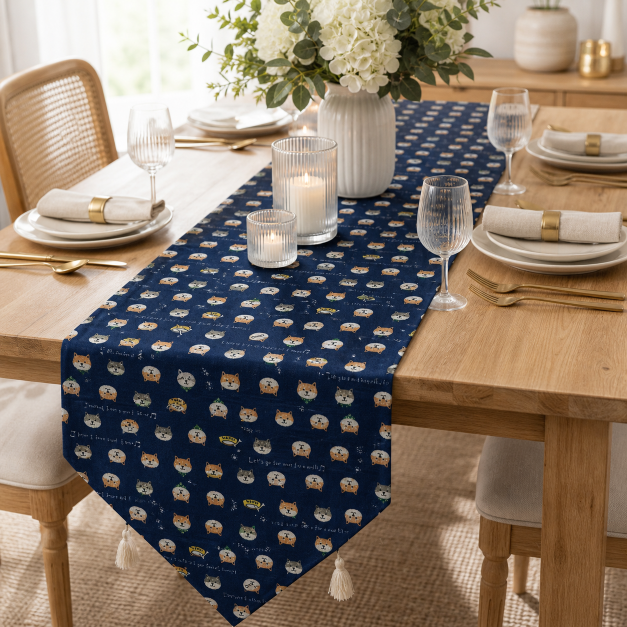 Dog-Dog Fabric-Japanese Fabric-Kokka-Double Gauze Cotton