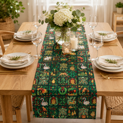 Holiday Tapestry Evergreen Holiday Classics Fabric by Rifle Paper Co. for Cotton + Steel
