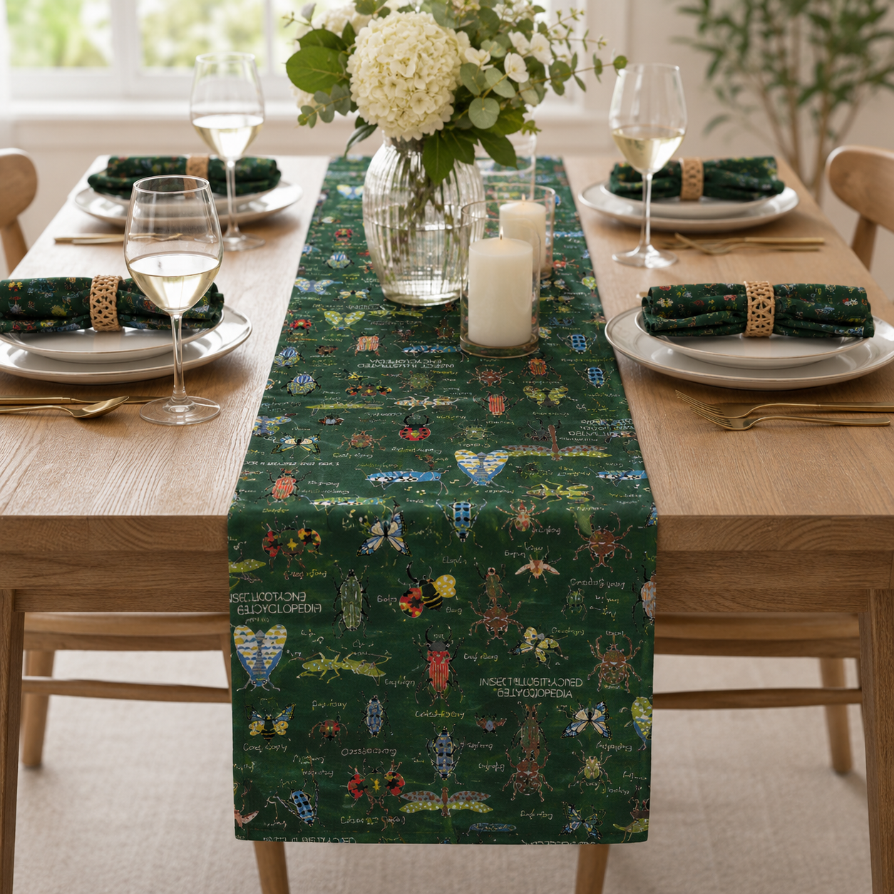 Insect-Bugs-Beetle-Cotton Twill Fabric-Kobayashi-Japanese Fabric