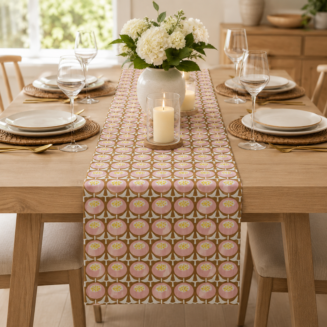 Sweet Floral Scent-Buttercup-Yellow Fabric-Loes Van Oosten