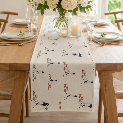 London Town-Reign Reign Go Away-White Unbleached Fabric-Sara Mulvanny-Cotton+Steel