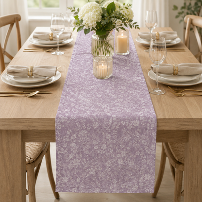 Kokka Natural Garden Purple Japanese Fabric – Cotton Linen Blend Fabric – Premium Floral Fabric