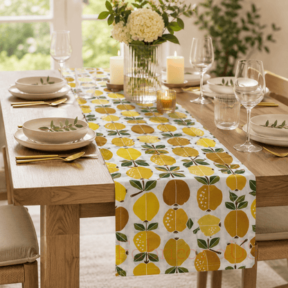 Under the Apple Tree-Orchard Golden Fabric-Loes Van Oosten
