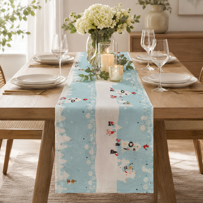 Waku Waku Christmas-Mr Polar Bear-Aqua Unbleached Fabric-Naocom-Cotton+ Steel