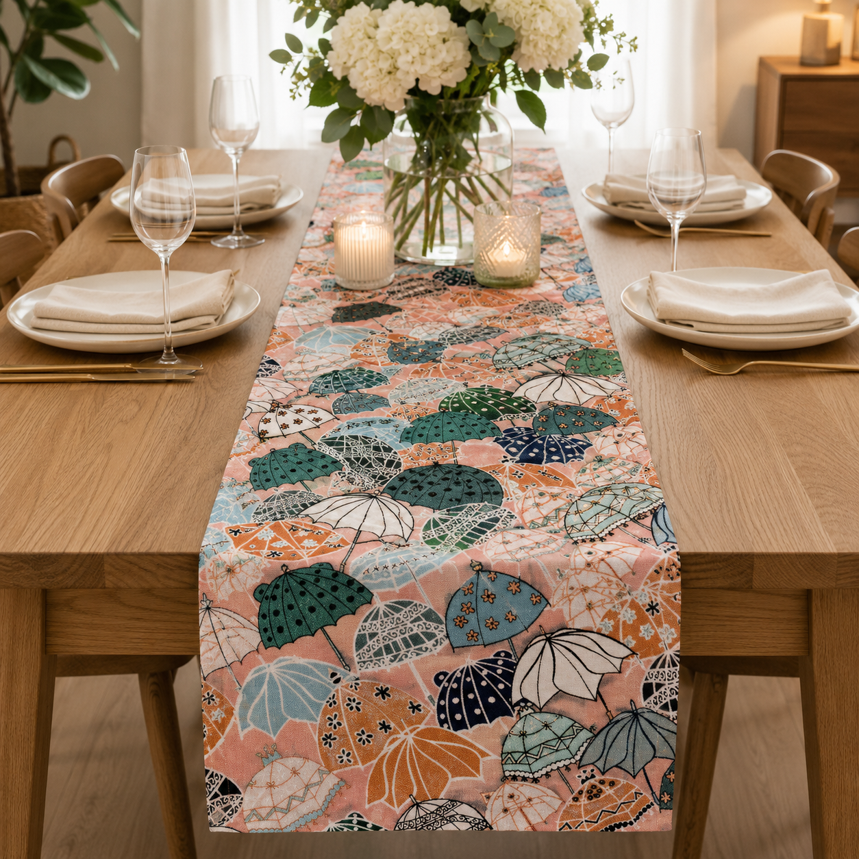 Splish Splash-Under My Umbrella-The Bright Leaf Design-Quilting Cotton Fabric
