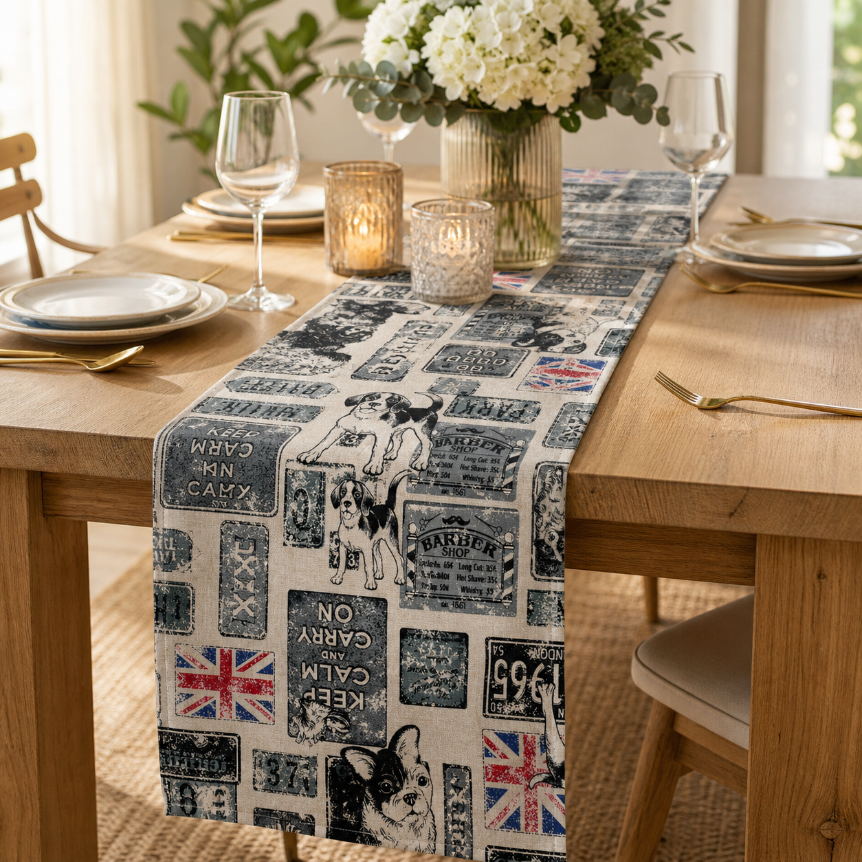 Dog-Dog Cotton Fabric-Westex-Japanese Sheeting Fabric
