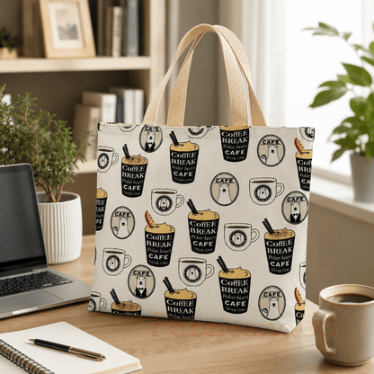 Kiyohara Polar Bear Coffee Japanese Cotton Twill Fabric