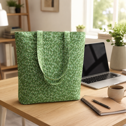 Waku Waku Christmas-Green Sequins Unbleached Fabric-Naocom-Cotton+ Steel