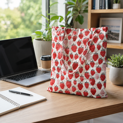 Under the Apple Tree Queen of Berries Blushing Red Fabric by Loes van Oosten