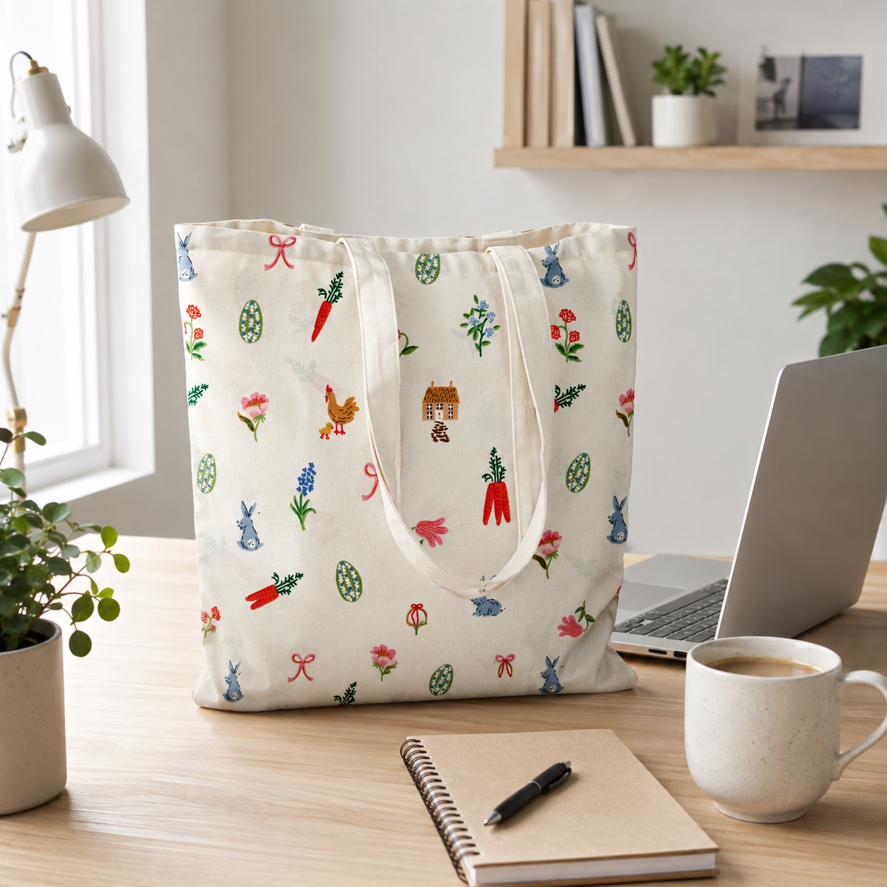 Rifle Paper Co. Easter Basket Cream Quilting Cotton Fabric