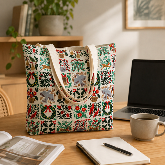 Holiday Tapestry Cream Fabric Holiday Classics by Rifle Paper Co. for Cotton + Steel