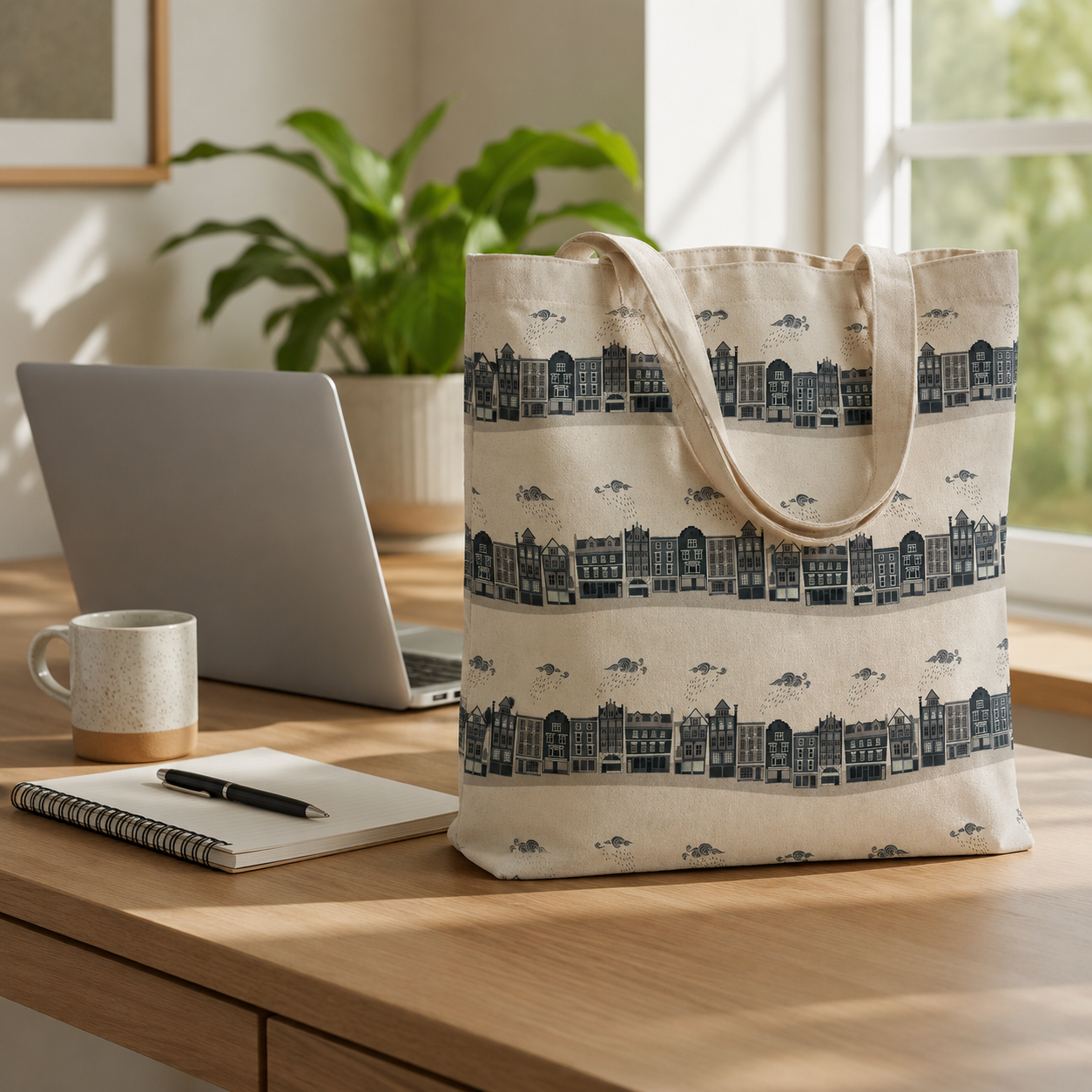 London Town - Kings Road - Slate Unbleached Fabric - Sara Mulvanny - Gray - Green - Cotton + Steel - Quilting Cotton - SY101-SL2U