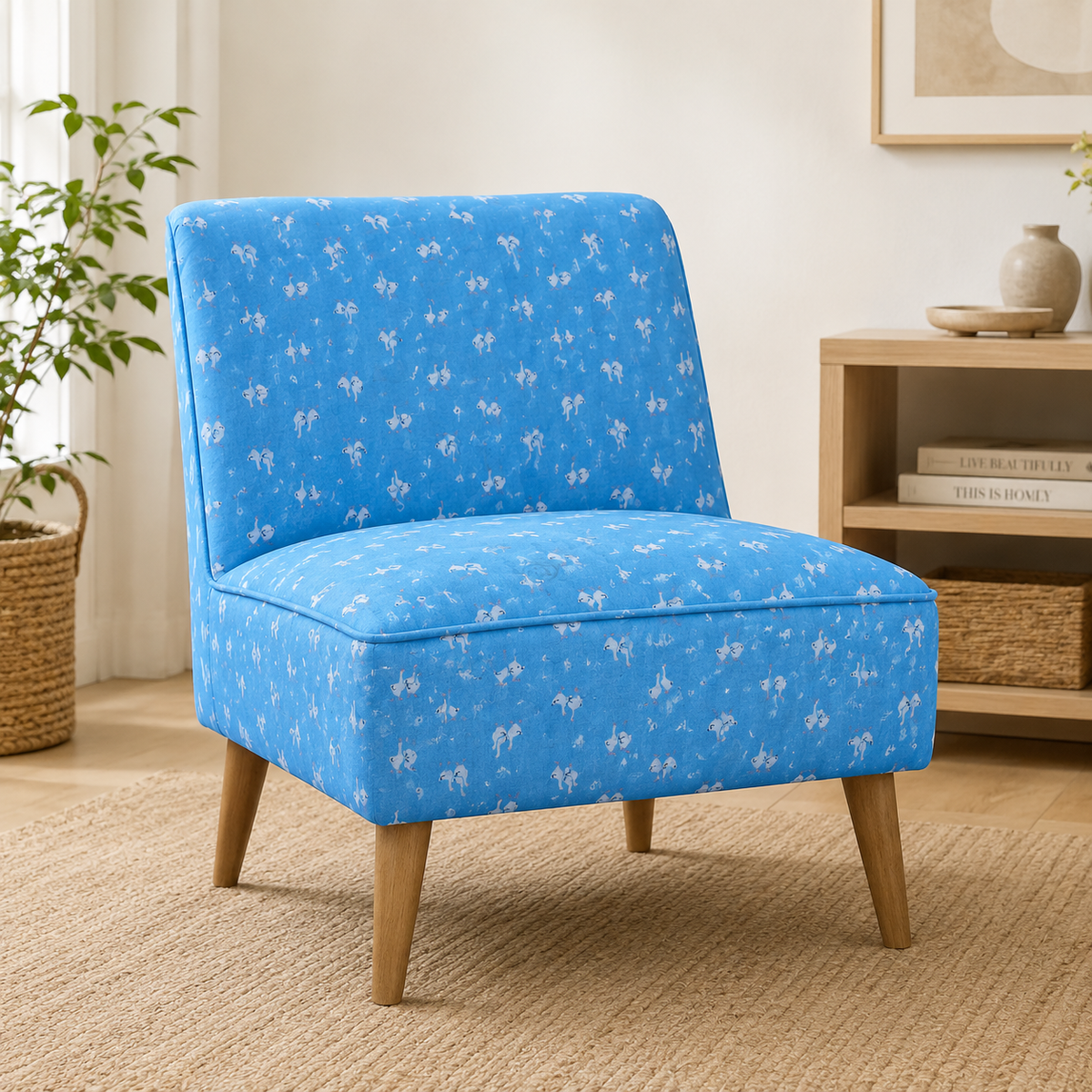 Goose-Goose Fabric-Kokka-Japanese Fabric-Double Gauze Cotton