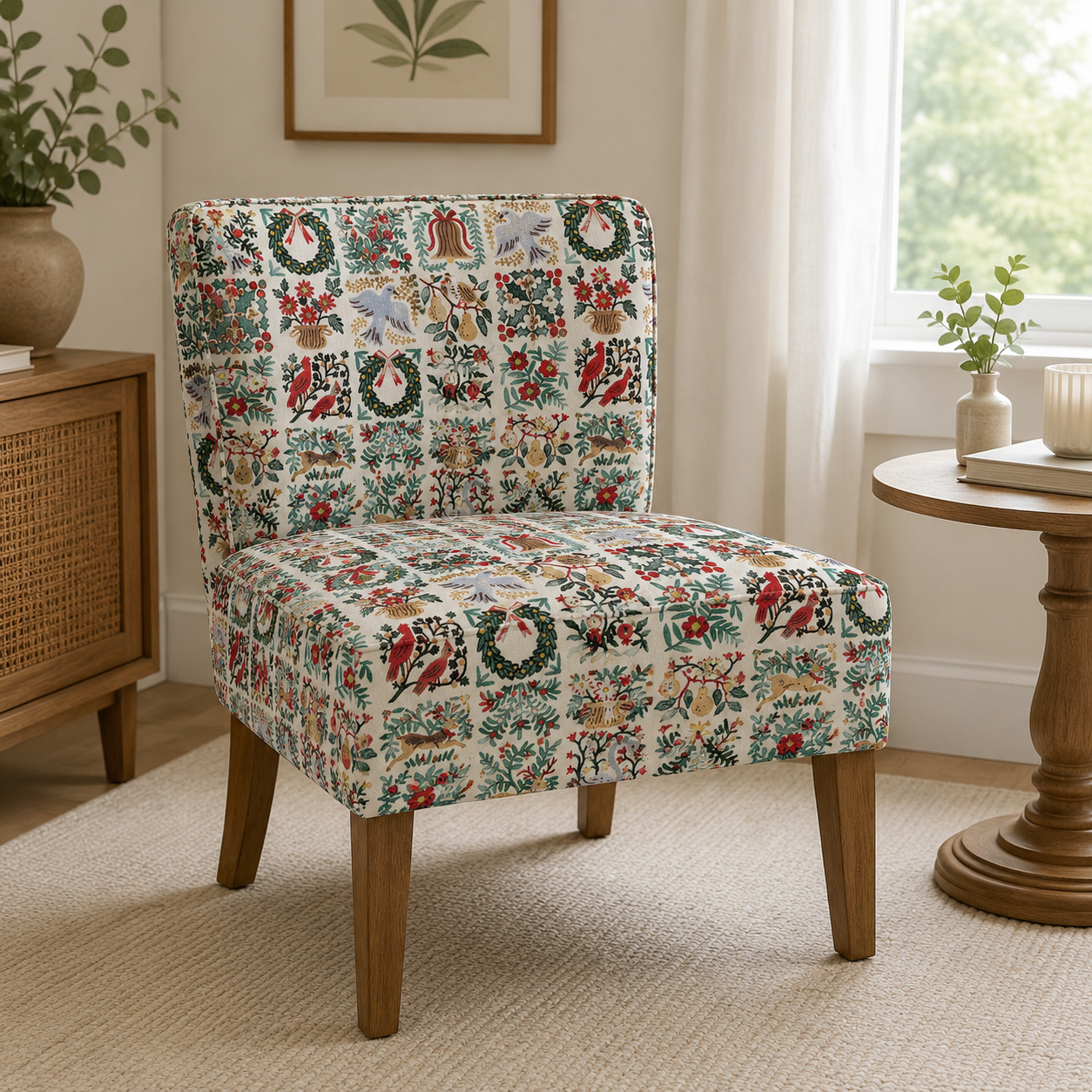 Holiday Tapestry Cream Fabric Holiday Classics by Rifle Paper Co. for Cotton + Steel