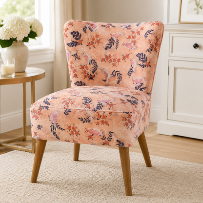 Feathered Fellow Blush-Hello Ollie-Bonnie Christine-Art Gallery Fabrics-Organic Cotton-OL-36652
