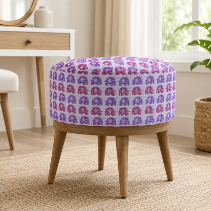 Japanese Cosmo Fabric- Gauze Cotton-Pink Elephants Jacquard Fabric.