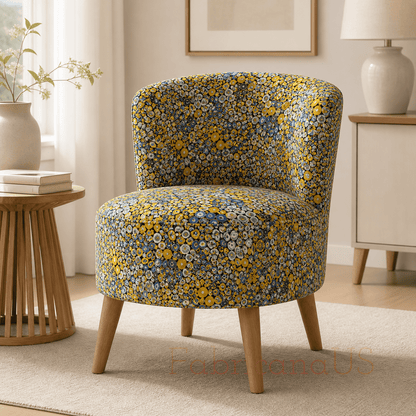 Gustav Klimt Circles Cobalt Metallic Cotton Fabric by Robert Kaufman