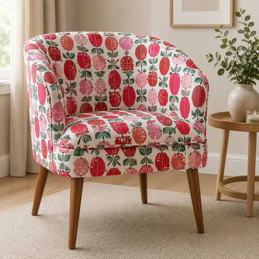 Under the Apple Tree-Orchard Apple Red Fabric-Loes Van Oosten-Cotton + Steel
