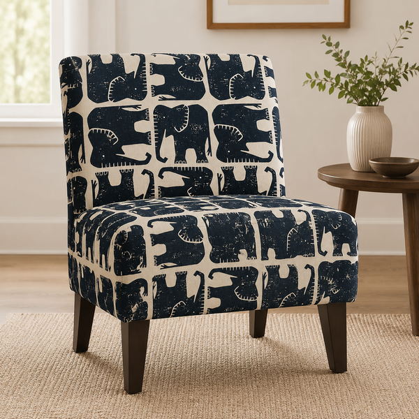 Rising Sun - Jolly Elephant - Black Unbleached Canvas - Loes Van Oosten