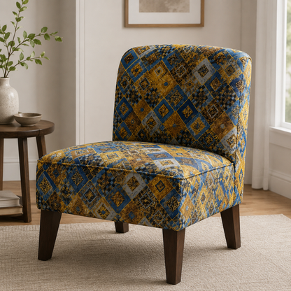 Gustav Klimt Diamonds Cobalt Quilting Cotton Fabric by Robert Kaufman