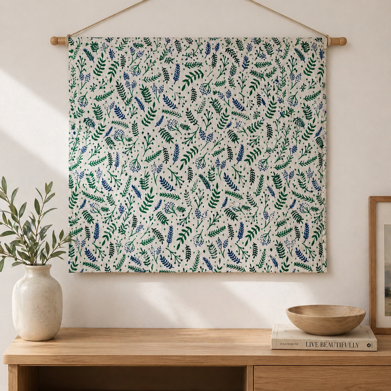 Branching Out-Unbleached Quilting Cotton-Jade Mosinksi-JM110-B16