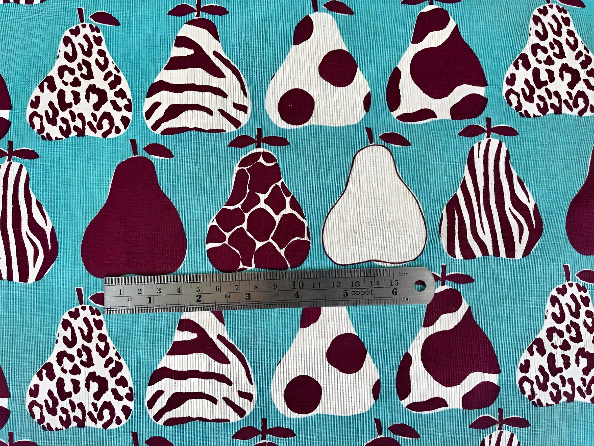 Pear - Pear Fabric - Kokka Japanese Fabric- Lightweight Canvas - 1024-705