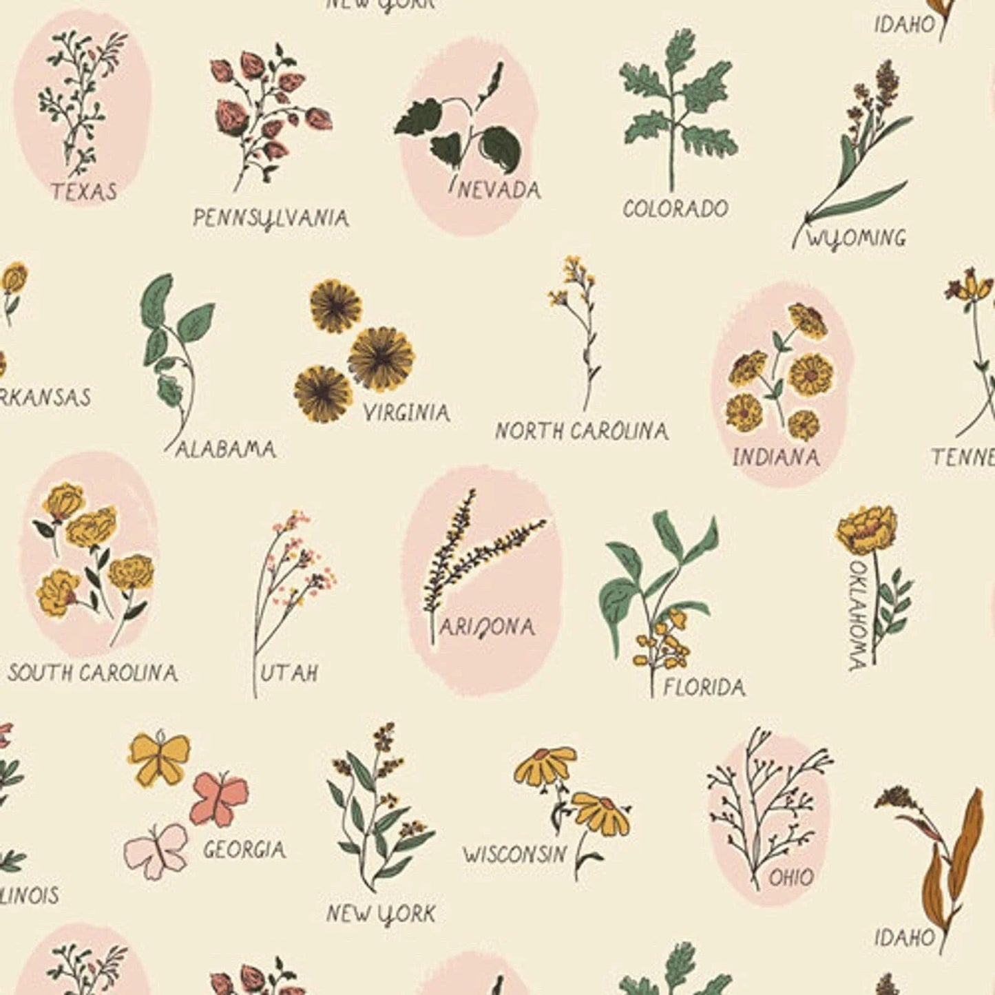 Roadside Wildflowers - The Open Road - Bonnie Christine for Art Gallery Fabrics - quilting cotton fabric - TOR-13862