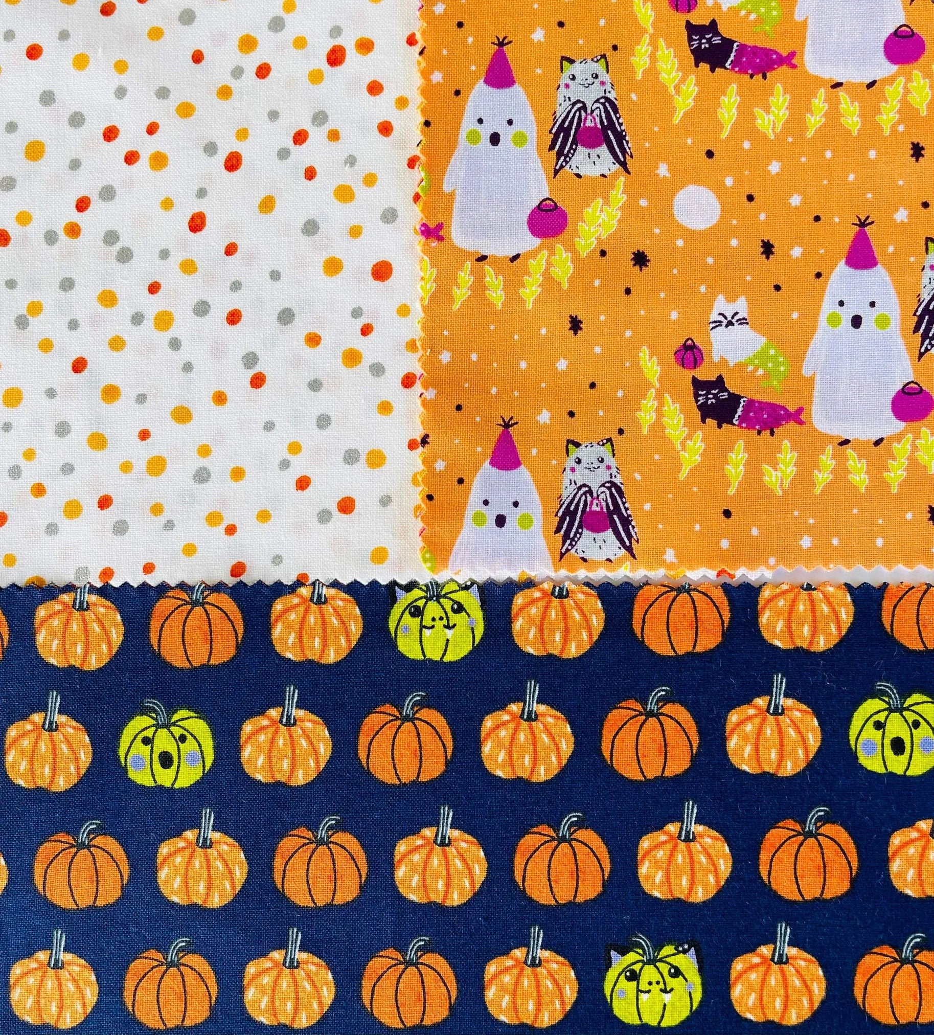 Bring Your Own Boos - 10 x 10 Pack 42 pcs - Around the world New Zealand - Halloween - Orange - Black -Cotton + Steel CC300P-10 x 10