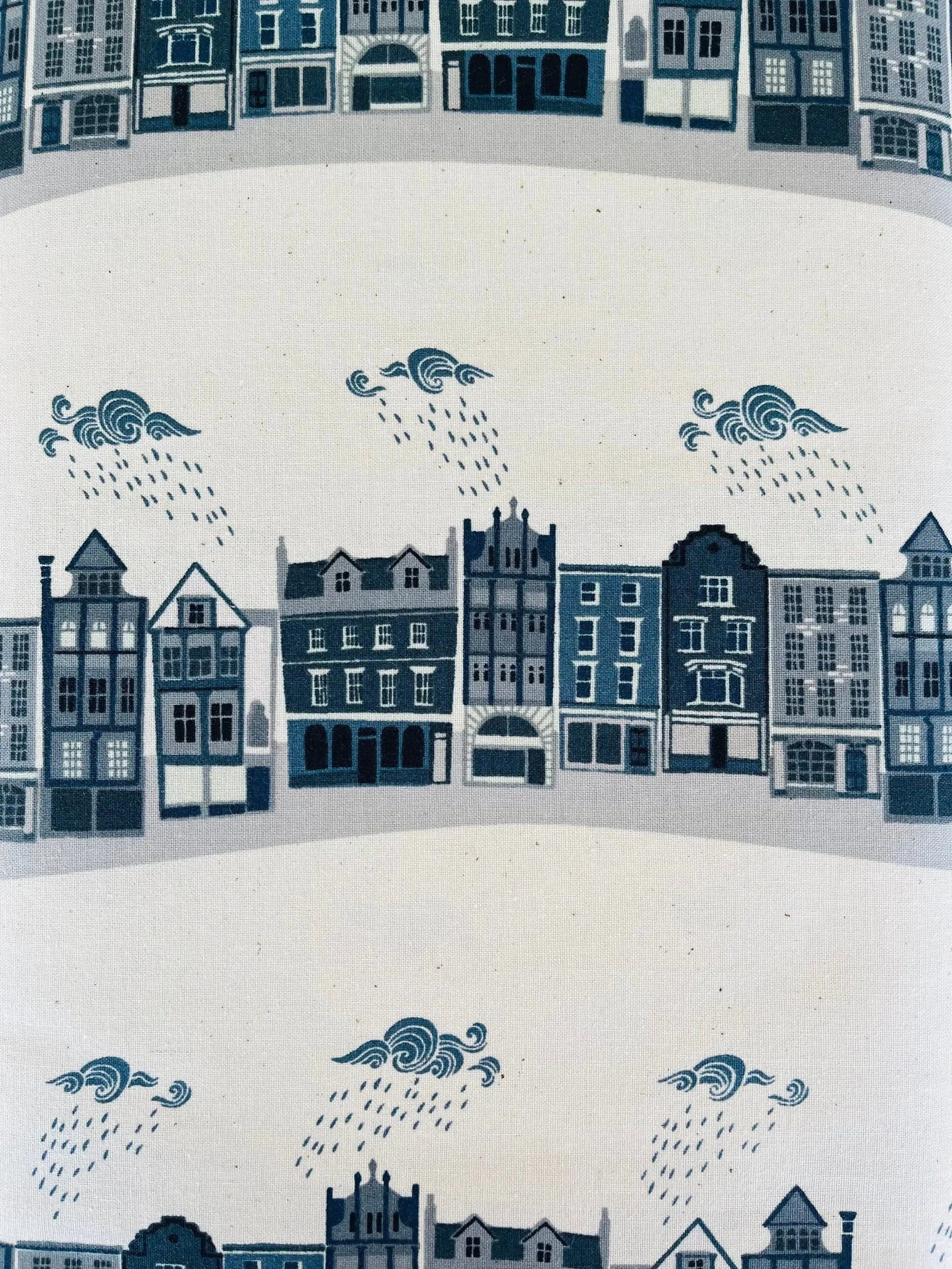 London Town - Kings Road - Slate Unbleached Fabric - Sara Mulvanny - Gray - Green - Cotton + Steel - Quilting Cotton - SY101-SL2U