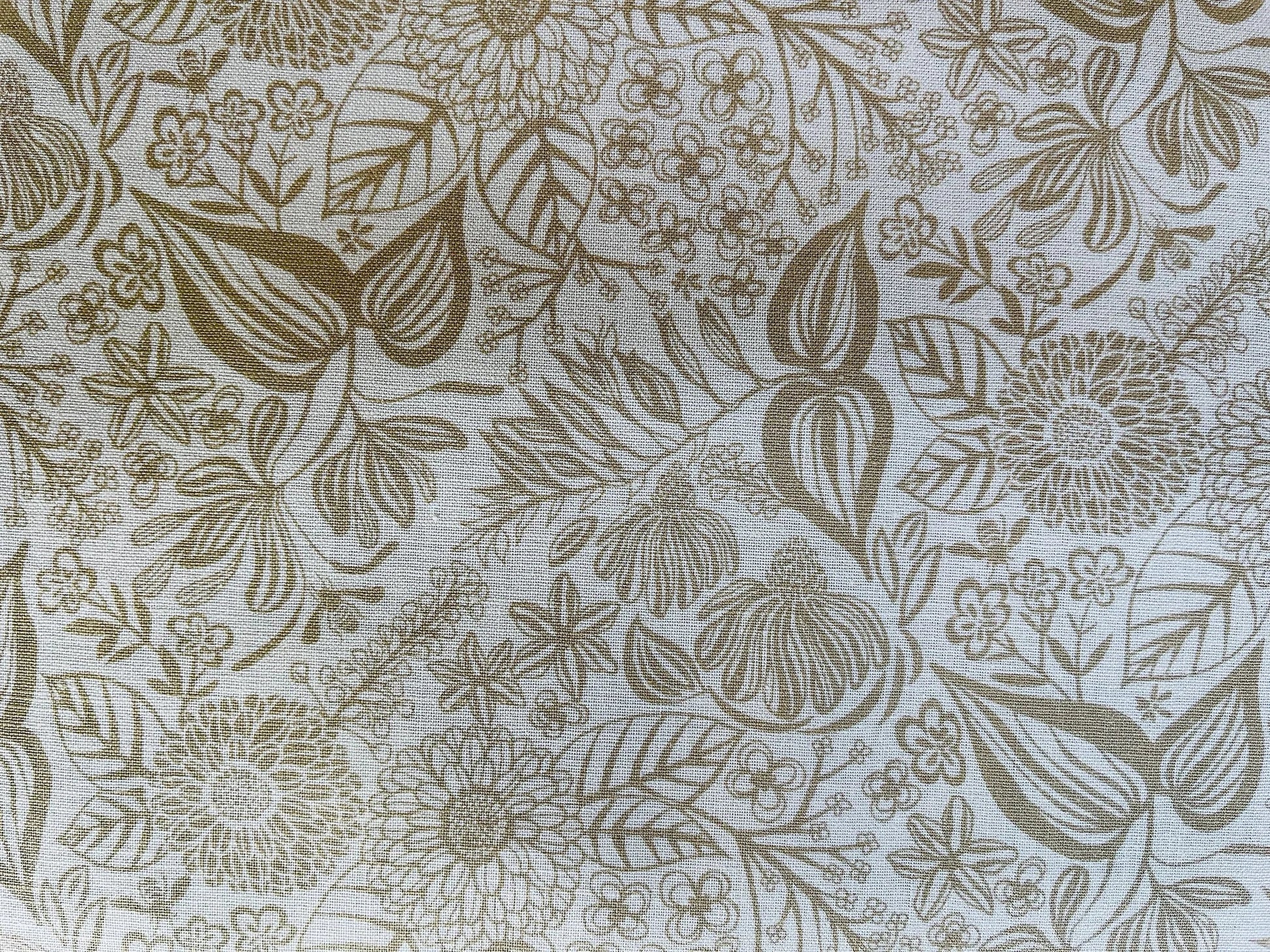 Honeybee Garden - Bee Garden - Overcast Fabric - Elizabeth Halpern - EH104-OV4