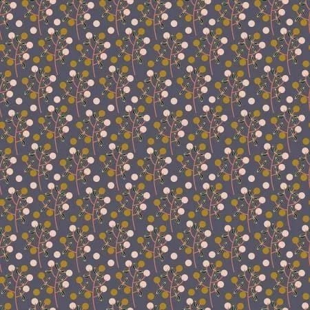 Emilia-Charlotte-Slate Fabric- Cotton + Steel - RJR .