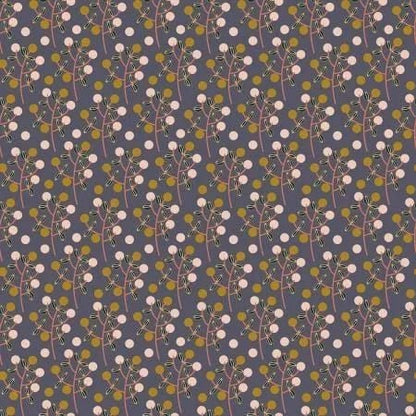 Emilia-Charlotte-Slate Fabric- Cotton + Steel - RJR .