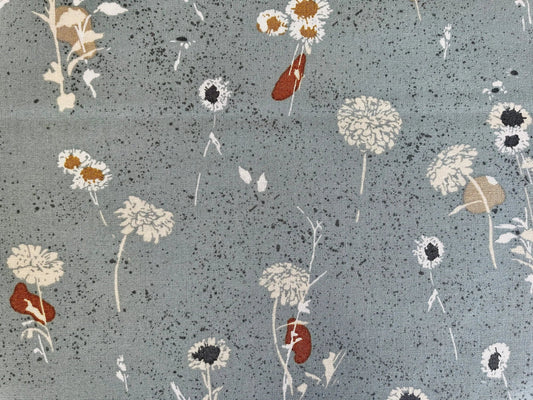 Summer Folk - Painted Meadow - Sky Blue Fabric - Lissie Teehee - Cotton + Steel - Ll101- SB1
