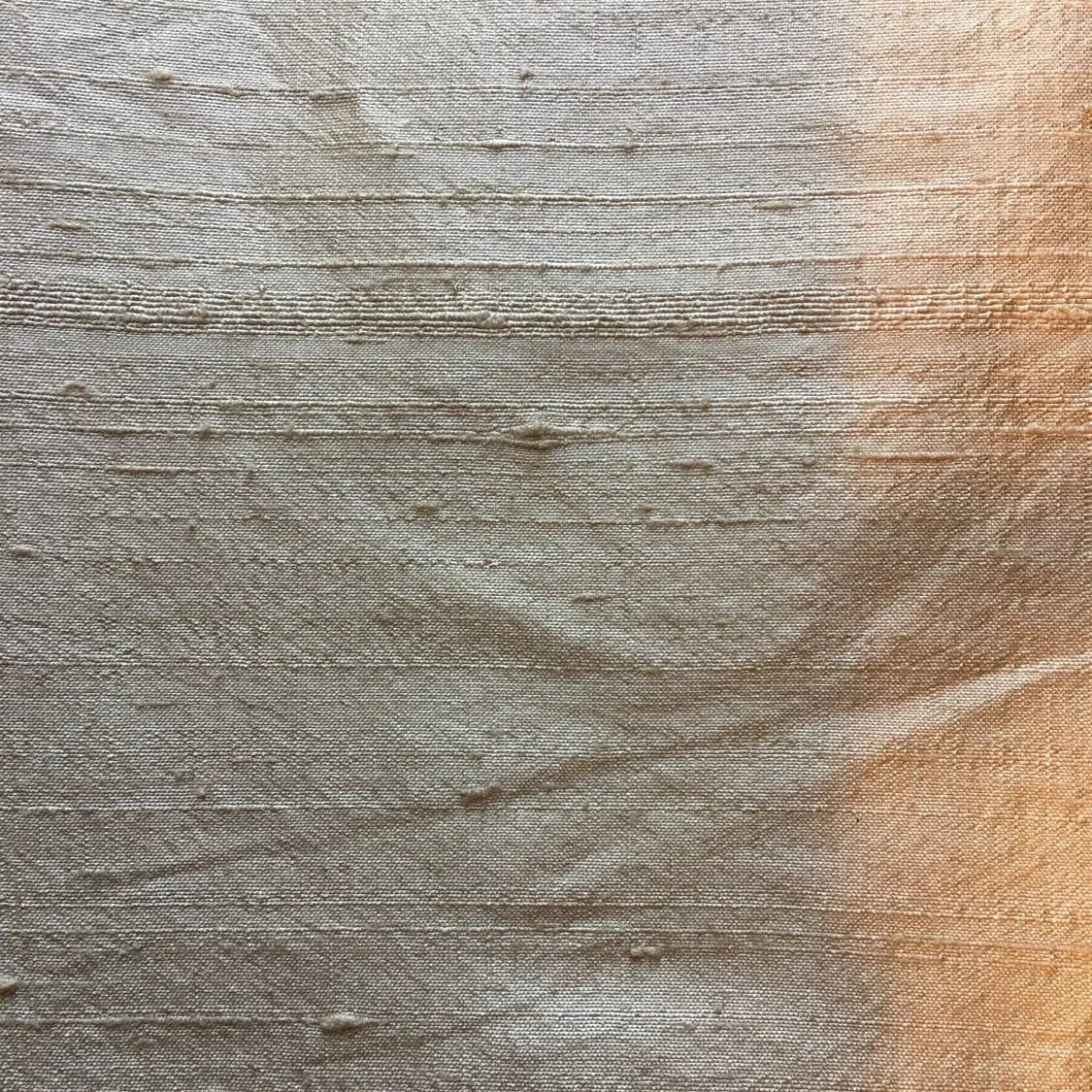 Indian Silk Dupioni Fabric.Light gold. 100% silk. - Fabricanaus